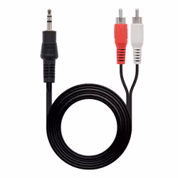 Nanocable 10.24.0305 audio cable 5 m 3.5mm 2 x RCA Black