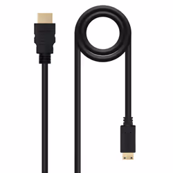 Nanocable 10.15.0902, 1.8 m, HDMI Type A (Standard), HDMI Type C (Mini), 2560 x 1600 pixels, Black