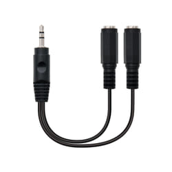 Nanocable 10.24.1200 audio cable 0.15 m 2 x 3.5mm 3.5mm Black