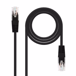 Nanocable 10.20.0101-BK, 1 m, Cat5e, U/UTP (UTP), RJ-45, RJ-45, Black