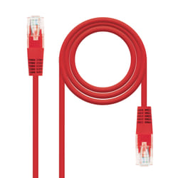 Nanocable 10.20.0401-R networking cable Red 1 m Cat6e U/UTP (UTP)