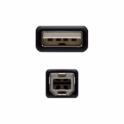 Nanocable 10.01.0103-BK USB cable USB 2.0 1.8 m USB A USB B Black - Additional view 3