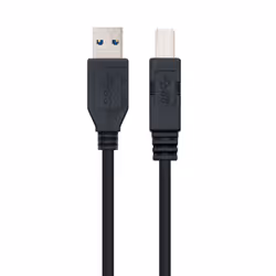 Nanocable 10.01.0802-BK USB cable USB 3.2 Gen 1 (3.1 Gen 1) 2 m USB A USB B Black