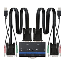 Nanocable 10.12.0001 KVM switch Rack mounting Black