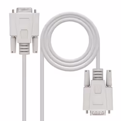 Nanocable 10.14.0202, Beige, 1.8 m, DB9, DB9, Male, Female