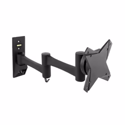TooQ LP2323TN-B, 58.4 cm (23"), 75 x 75 mm, 100 x 100 mm, -15 - 15°, 180°, Black