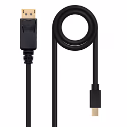 Nanocable DisplayPort, 2m, 2 m, Mini DisplayPort, DisplayPort, Male, Male, 3840 x 2400 pixels