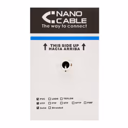 Nanocable 10.20.0504-EXT-BK networking cable Black 305 m Cat6 U/UTP (UTP)