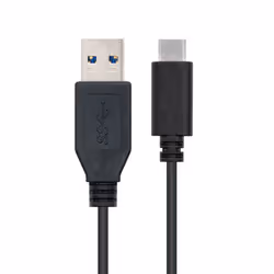 Nanocable USB 3.1, 1m USB cable USB 3.2 Gen 2 (3.1 Gen 2) USB C USB A Black