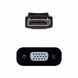 Nanocable 10.16.0602 video cable adapter 0.15 m DisplayPort VGA (D-Sub) Black