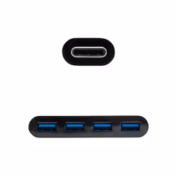 Nanocable 10.16.4401-BK interface hub USB 3.2 Gen 1 (3.1 Gen 1) Type-C Black