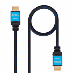 Nanocable 10.15.3700, 0.5 m, HDMI Type A (Standard), HDMI Type A (Standard), 4096 x 2160 pixels, 3D, Black