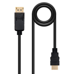 Nanocable 10.15.4302 video cable adapter 2 m DisplayPort HDMI Type A (Standard) Black