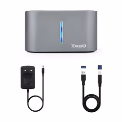 TooQ TQDS-805G storage drive docking station USB 3.2 Gen 1 (3.1 Gen 1) Type-B Aluminium - Additional view 5