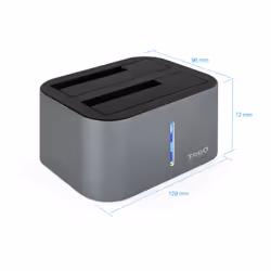 TooQ TQDS-805G storage drive docking station USB 3.2 Gen 1 (3.1 Gen 1) Type-B Aluminium - Additional view 6