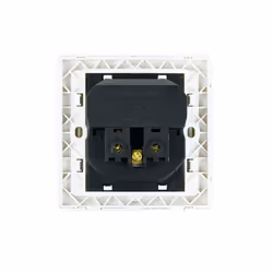 Nanocable Schuko wall plug base with 2 USB sockets Max. 2.4A, White