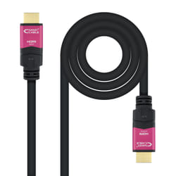 Nanocable 10.15.3715 HDMI cable 15 m HDMI Type A (Standard) Black, Pink