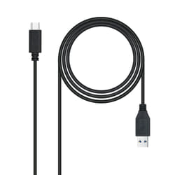 Nanocable USB 3.1 cable Gen2 10Gbps 3A, type USB-C/M-A/M, black, 1.5m