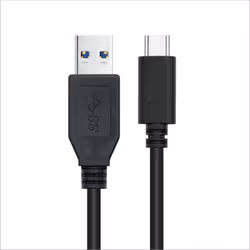 Nanocable USB 3.1 cable Gen2 10Gbps 3A, type USB-C/M-A/M, black, 1.5m