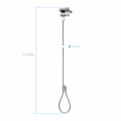 TooQ TQCLKC0025 cable lock Silver 1.5 m