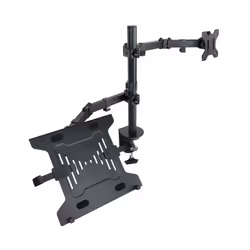 TooQ Office, Clamp/Bolt-through, 12.5 kg, 33 cm (13"), 81.3 cm (32"), 100 x 100 mm, Black