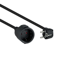 Nanocable 10.22.0610-BK power extension 10 m 1 AC outlet(s) Indoor Black