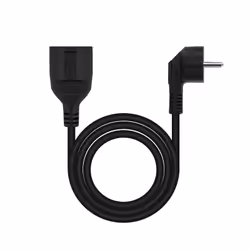 Nanocable 10.22.0610-BK power extension 10 m 1 AC outlet(s) Indoor Black