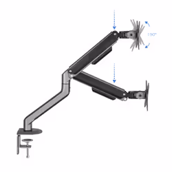 TooQ DB4032TNR-G monitor mount / stand 81.3 cm (32") Desk Black