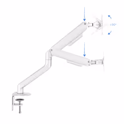 TooQ DB4032TNR-W monitor mount / stand 81.3 cm (32") Desk White