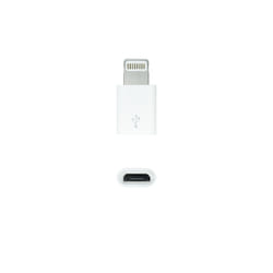 Nanocable 10.10.4100 cable gender changer Lightning Micro USB White