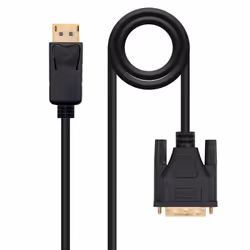 Nanocable 10.15.4501, 1 m, DisplayPort, DVI, Male, Male, Straight
