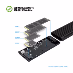 TooQ Shinobi SSD enclosure Black M.2 - Additional view 4