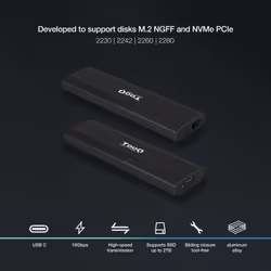 TooQ Shura SSD enclosure Black M.2