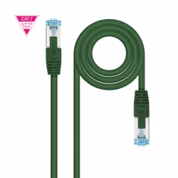 Nanocable 10.20.1700-L25-GR, 0.25 m, Cat7, SF/UTP (S-FTP), RJ-45, RJ-45, Green