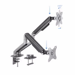 TooQ DB4132TNR-G monitor mount / stand 81.3 cm (32") Desk Black