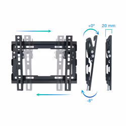 TooQ LP1044T-B TV mount/stand 109.2 cm (43") Black