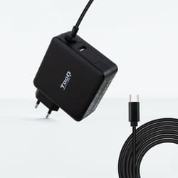 TooQ TQLC-USBC90PD power adapter/inverter Auto 90 W Black