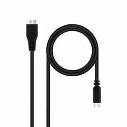 Nanocable 10.01.1201-BK, 1 m, USB C, Micro-USB B, USB 3.2 Gen 1 (3.1 Gen 1), 5 Gbit/s, Black