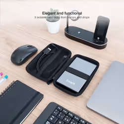 TooQ TQBC-E2503B storage drive case Sleeve case Black