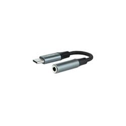 Nanocable 10.24.1204 audio cable 0.11 m 3.5 mm USB C Black, Grey