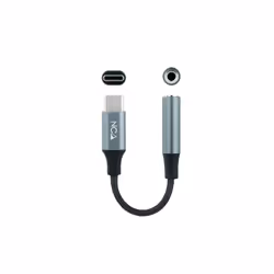 Nanocable 10.24.1204 audio cable 0.11 m 3.5 mm USB C Black, Grey - Additional view 2