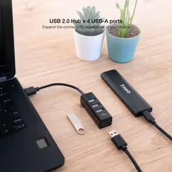 Nanocable 10.16.4404 interface hub USB 2.0 Black