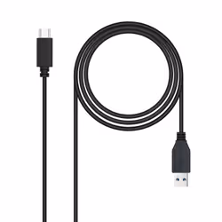 Nanocable 10.01.4002, 2 m, USB C, USB A, USB 3.2 Gen 2 (3.1 Gen 2), 10 Gbit/s, Black