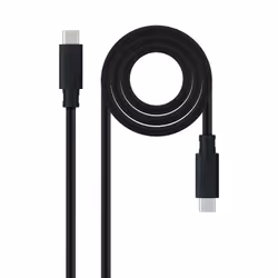 Nanocable 10.01.4101-L150, 1.5 m, USB C, USB C, USB 3.2 Gen 2 (3.1 Gen 2), 10 Gbit/s, Black