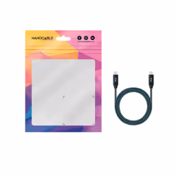 Nanocable USB 3.2 Gen2x2 20Gbps 5A/100W 4K/60Hz USB-C/M-USB-C/M Cable, Grey/Black, 1 m - Additional view 6