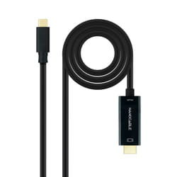 Nanocable 10.15.5133 video cable adapter 3 m USB Type-C HDMI Type A (Standard) Black