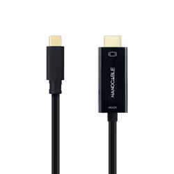 Nanocable 10.15.5133 video cable adapter 3 m USB Type-C HDMI Type A (Standard) Black