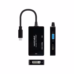 Nanocable 10.16.4301-ALL USB graphics adapter 3840 x 2160 pixels Black