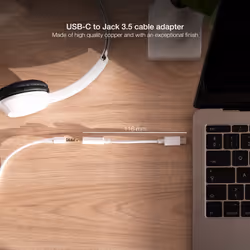 Nanocable 10.24.1205-W audio cable 0.11 m 3.5mm USB Type-C White
