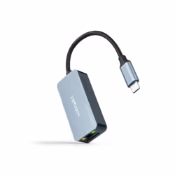 Nanocable USB-C 3.2 GEN1 to Ethernet 2.5G Converter, Aluminium, Grey, 15 cm, Wired, USB Type-C, Ethernet, 2500 Mbit/s, Grey
